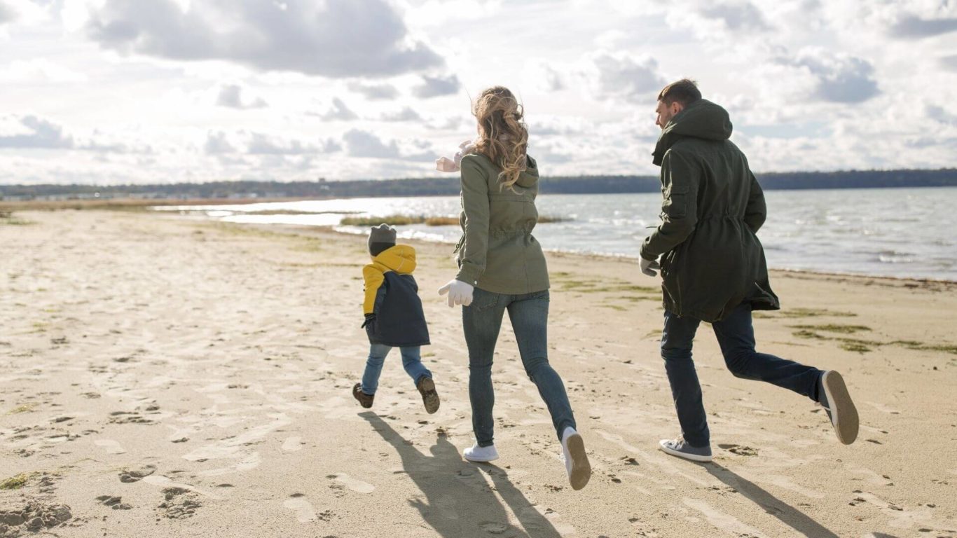 Family at Beach Ballyroe