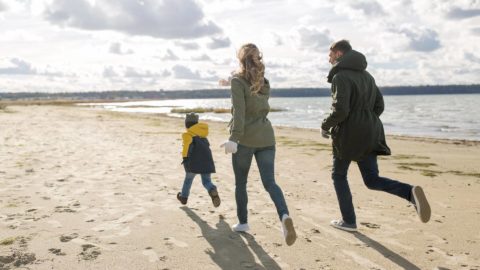 Family at Beach Ballyroe