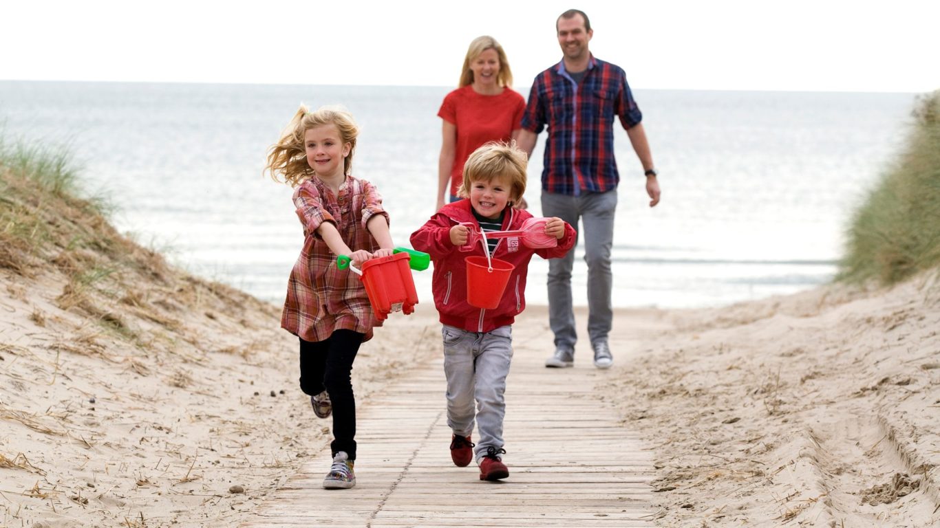 Family fun at Curracloe Beach; Wexford